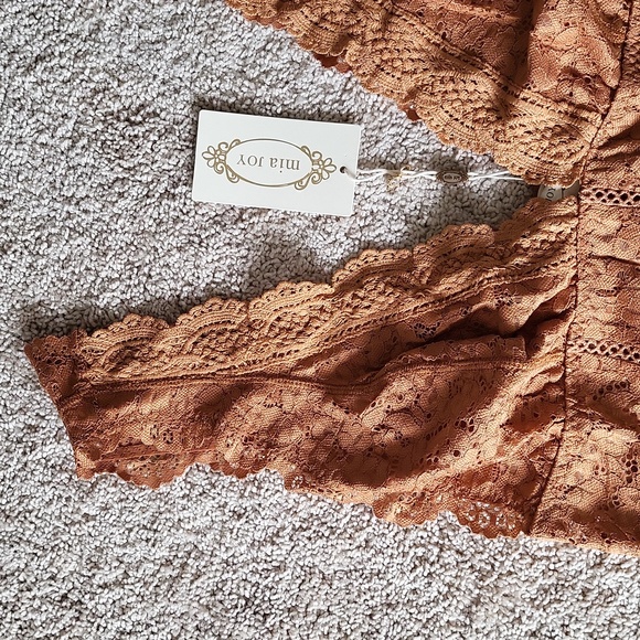 Copper Longline lace bralette - brand new - Picture 2 of 7